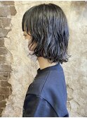magiyhair【nico】ラフなパーマスタイル　マッシュミディ
