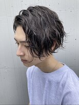 フィフス 大分(fifth)&nbsp;大分ツーブロックセンターパート緩めツイストスパイラルパーマ