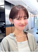 コンパクトショートカット丸みショートくびれショートボブ表参道