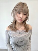 ブランコトレス 鏡島(BLANCO tres) レイヤーカット/ハッシュカット/ブリーチ/ベージュカラー