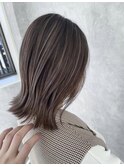 脱白髪染めシークレットハイライト/20代30代40代/シアグレージュ