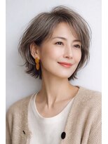 ハーツ(Heart's)&nbsp;白髪ぼかし脱白髪染め大人ショート40代50代60代