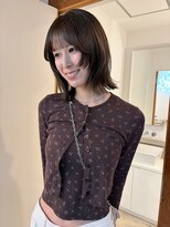 チクロヘアー(Ticro hair)&nbsp;@Luca ボブレイヤー×オリーブグレージュ