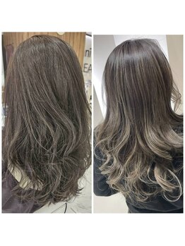 マニクレアーレ 北千住店(mani CREARE)の写真/【北千住駅直結】アディクシーカラーで、柔らかく透明感のある色味に★髪色からオシャレを楽しんで♪