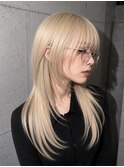 【琴海】ハッシュカットウルフカットシャギーカットモードヘア