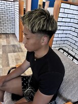 ノート ヘアーサロン(NOTE HAIR SALON)&nbsp;爽やかさも、カッコよさも。  メッシュ × アップバング
