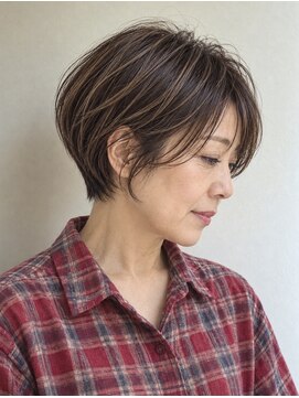 ウル(ulu) 髪質改善　ハイライト　ショート　白髪ぼかし　名東区美容院