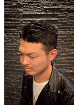 プレミアムバーバー 赤坂店(PREMIUM BARBER produce by HIRO GINZA) ツーブロックワイルド七三＜赤坂＞＜理容室＞