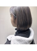 [meyou]ミニボブ ハイトーン ラベンダーグレー