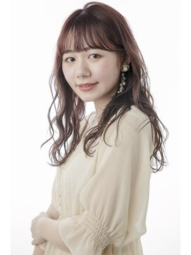 アンジュール(UNJOUR.) 【UNJOUR】ピンクベージュ×無造作ウェーブ 20代30代40代