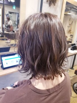 ノア 大宮店(Noa) 大人かわいい/パーマボブ/ミルクティーベージュ/カット＋カラー