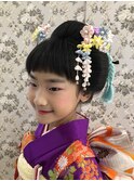 七五三　　日本髪　セミロング