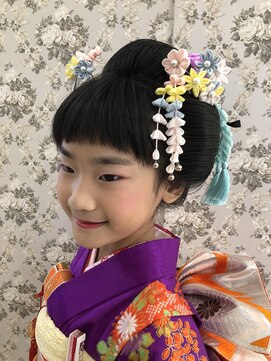 ルシエル バイ カトレアグループ(Le Ciel) 七五三 日本髪 セミロング