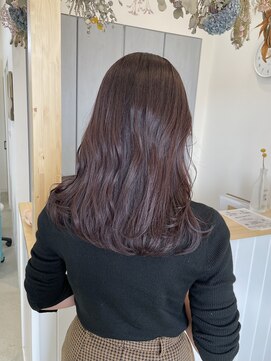 ジジ チーク 栃木(Gigi cheek) ・ブリーチなし×ピンクブラウン