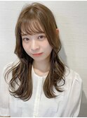 石原和樹　シルキーベージュ　ミントアッシュ　シースルーバング