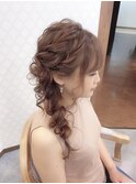 編みおろしヘアセット