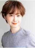 前髪かわいい♪大人小顔ショート