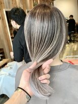 リード バイ ラグーン(LEAD by LAGOON)&nbsp;バレイヤージュグレージュハイライトダブルカラーケアブリーチ