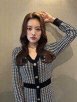 ロンド ストラーダ 心斎橋(Lond strada)&nbsp;韓国前髪顔周りロング×デザインカラー[心斎橋/髪質改善]