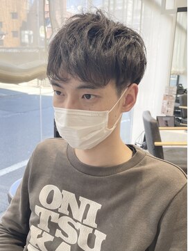 ビューバイネオリーブ 用賀店(Beau'r by neolive) 波巻きアップバングツーブロックマッシュ束感[用賀]