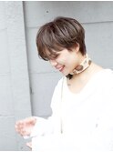 【RYOHEI】ブラウンベースのグレージュショート