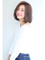 オーロ 西宮店(ORO)&nbsp;ハイトーンハイライト　ベージュ　レイヤーボブ