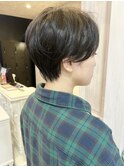 福山市Caary20代30代似合わせカット引き締めハンサムショート
