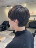 【soy-kufu】MEN'S HAIRアッシュブラックマッシュショート