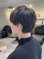 ソイクフ 四条大宮店(SOY-KUFU)&nbsp;【soy-kufu】MEN'S HAIRアッシュブラックマッシュショート