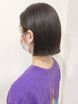 ローグ ヘアー 金町店(Rogue HAIR) ローグ金町《沙月》　少し長め切りっぱなしボブ