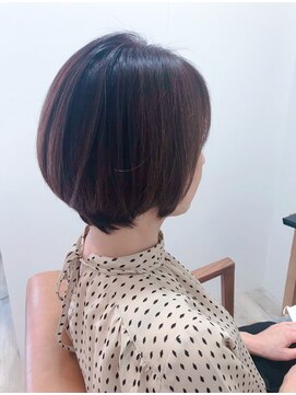 リール ヘアー 箱崎店(rire hair) 丸みショートボブ