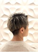 ツーブロックマッシュハイトーンツイスパ無造作アップバング