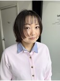 ショートボブハイライトレイヤーカットヘアセット髪質改善天文館