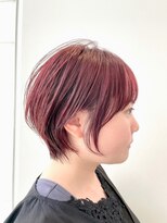 大人可愛いひし形ハンサムショートボブ前下がり