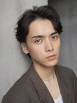 レタッチ バイ フィフス 銀座(RETOUCH by fifth)&nbsp;銀座フェザーパーマセンターパート波巻きスパイラルパーマメンズ