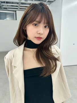 ユーフォリア 新宿店(Euphoria) くびレイヤーエモージュケアカラー似合わせカットシアベージュ