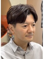 フィフス 渋谷(fifth)&nbsp;渋谷大人ニュアンスパーマメンズカットセンターパート刈り上げ