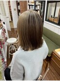 アンブレラカラー20代30代40代ミルクティーベージュ