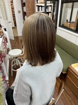 ユイマァル 倉敷店(YUIMARL)&nbsp;アンブレラカラー20代30代40代ミルクティーベージュ