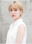 ブロンド大人ショート