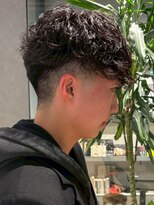 メンズサロン ブロック(Men's Salon bloc)&nbsp;波巻きパーマ フェードカット マッシュショート メンズパーマ