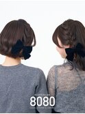 編みたらし（双子ヘアセット）