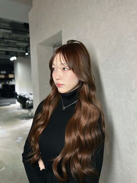 ザシェノンウメダ(THA CHAINON UMEDA) イメチェン/ピンクベージュ/アンブレラカラー/前髪/心斎橋