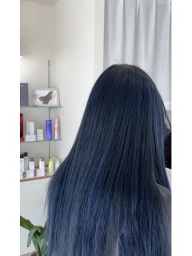 ハロヘアー(halo hair) 透明感あるbluecolor