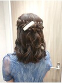 ハーフアップ