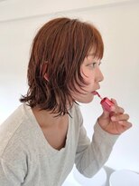 テトヘアー(teto hair)&nbsp;レイヤーボブ/キャラメルブラウン/外ハネ/シングルカラー