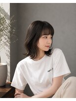 ピース バイ シータ(PEACE by CITA)&nbsp;KENJI】骨格ナチュラル外ハネミディ10代20代30代