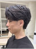 フェザーパーマニュアンスパーマ毛流れパーマメンズパーマ