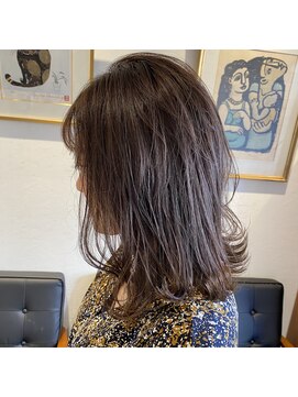 アルマヘアー(Alma hair by murasaki) オイルカラーでネイビーアッシュブラウン◎