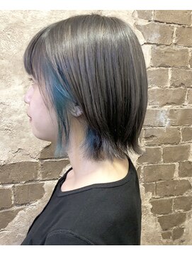 マギーヘア(magiy hair) インナーカラーターコイズ［magiyhair西部笑］